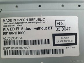 KIA CEED FACELIFT 2009 - 2012 CD MP3 - 96160-1H000 - KIA ED - 2