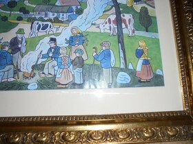 Josef Lada obrázek - PODZIM 1955 , roz. 52x42cm - 2