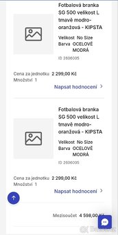 Fotbalové branky velké - 2