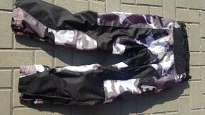 Moto kalhoty RSA Camuflage šedé M - 2