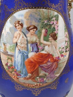 Porcelánová velká váza Karlovy Vary, stará, v63cm - 2