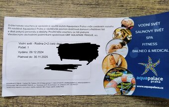 Rodinná vstupenka Aquapark Praha - 2
