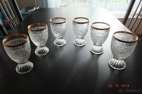 Zlacené grogovky motiv cibulák, P. Pánek, RARITA. - 2