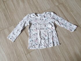Dívčí trička s dlouhým rukávem vel.92 - 2
