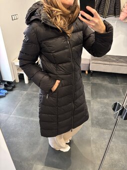 Černá péřová bunda prošívaná - 2