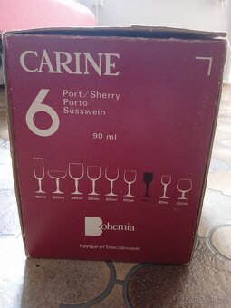 Československé, broušené,skleničky  - 2