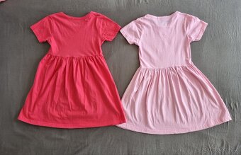 2x bavlněné šaty vel. 128 - 2