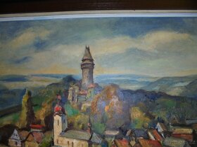 Josef DRHA - ŠTRAMBERK - olej , 88 x 61cm - 2