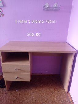 Komody + PC stůl - 2