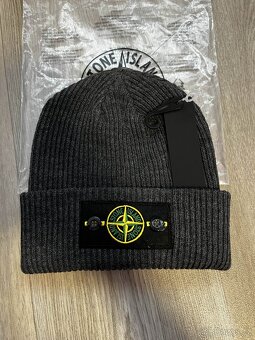 Stone island - zimní čepice - tmavě šedá - 2