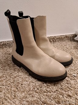 Zimni kožené kozačky vel.35 - 2