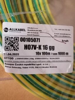 Lankový drát H07V 16mm - 2