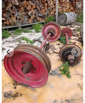 Prodám dvě nápravy na vlek /kára/ vozík - 2