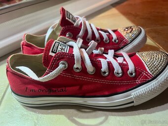 LUXUSNÍ TENISKY CONVERSE SWAROVSKI VEL.38 - 2