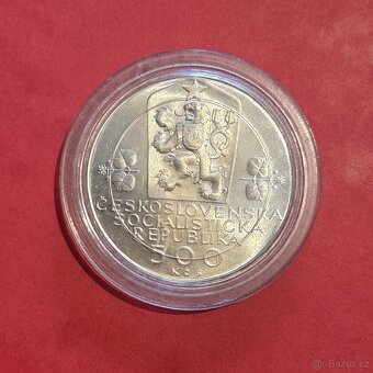 Stříbrná mince 500 Kčs Československá federace 1988 - 2