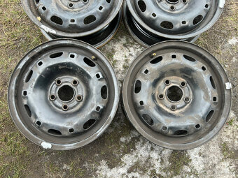 4 ks plechových disků VW, Škoda 14" 5x100 5J et35 - 2