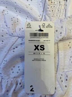 N.O.V.É. Bílé dámské/dívčí šaty Terranova XS/158/164 - 2