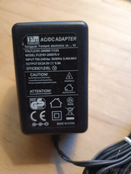 AC/DC napájecí zdroj Mikrotik Ubiquiti LED apod. 24V 800mA - 2