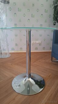 Stůl kulatý Sklo Jídelna Konferenční stolek - 2