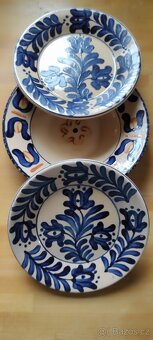 3 keramické talíře retro - 2