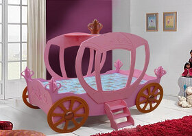 Dětská postel Kočár pro Princezny 180 x 90 - 2