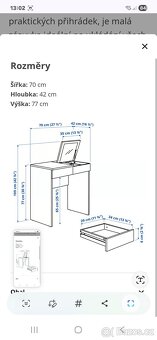 Toaletní stolek Brimnes - 2