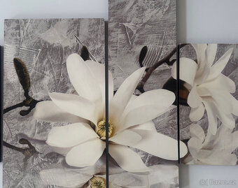 Obraz na stěnu kytka 4dílný - 2