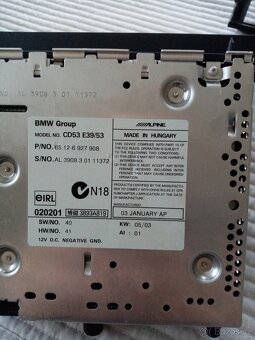 BMW E39 audiosystém business s CD - 2