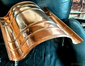 STŘÍŠKA NA KOMÍN MĚĎ, NAPOLEON 50x50cm - 2