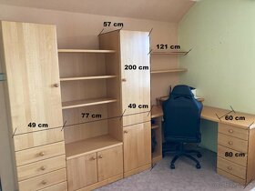 Kancelářský kout - masivní dřevo - 2