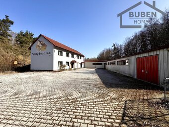 Areál bývalé pily s ubytováním, 4 haly, rybník, srub, sauna - 2