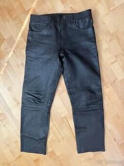 Černé kožené kalhoty Polo, vel 56/XL/XXL - 2