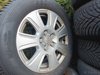 ALU kola Audi 16" 5x112 zánovní pneu. - 2