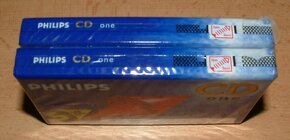 2x Audiokazeta - Philips - CD ONE - 90 - nové, zabalené - 2