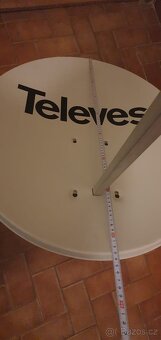 Satelitní parabola Televes ISD offset 830 Al bílá - 2