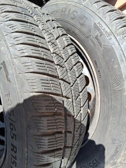 Zimní pneumatiky na plechových kolech R15 195/65 H - 2