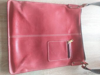 Kožená crossbody kabelka 31 x 35cm - 2