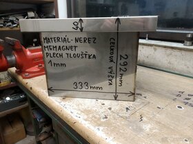 Nádoba se spádovitým okrajem a výpustní dírou. 333x292x232mm - 2