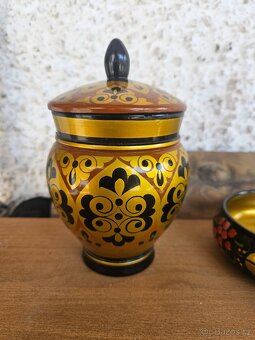Malovane dřevěné nadobi - 2