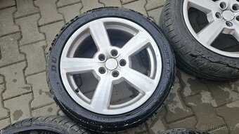 Alu disky 5x112 R17 ET42 s letními pneu Dunlop - 2