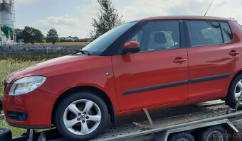 nd ze škoda fabia 2, 1.2.HTP 44kW, červená,Rosso,bílá - 2