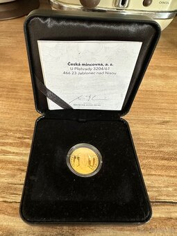 Zlatý dukát sv.Vaclava s certifikátem 2022proof - 2