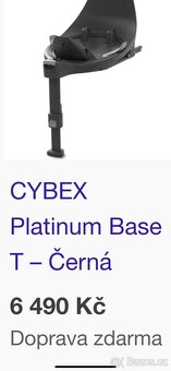Autosedačka Cybex platinum T cloud růžová - 2