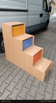 Dětské schůdky k palandě s úložnými prostory - 2
