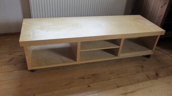 TV Stolek Ikea Oppli bříza 150x50x50, zachovalý - 2