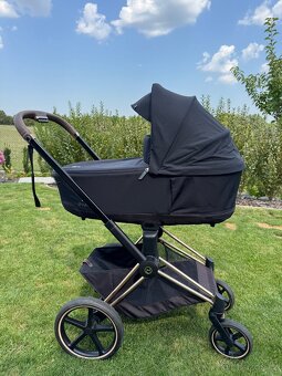 Kočárek CYBEX Priam Rosegold Seat Pack 2022 – Deep Black - 2