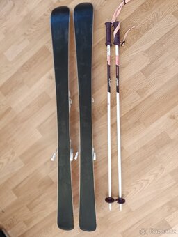 Lyže Elan, 120 cm + hůlky 100 cm - 2