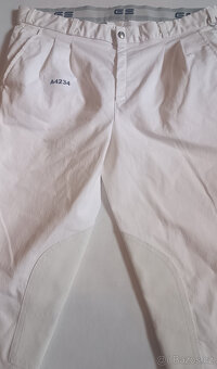 Závodní bílé rajtky George Schumacher vel.48/50 - 2