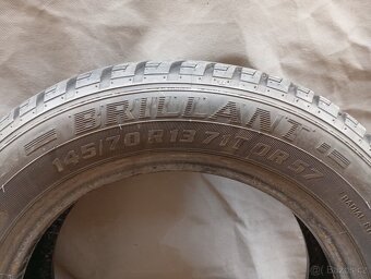 2x pneu Barum Brilant 145/70/13 4 mm - 2