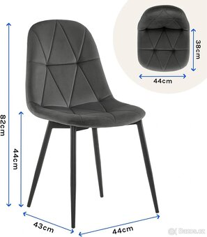 Jídelní židle Lestarain, sada 6 kusů s opěradlem - 2